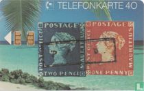 Blaue Mauritius - Rote Mauritius