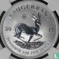 Afrique du Sud 1 krugerrand 2017 (non coloré) "50th anniversary of the krugerrand"