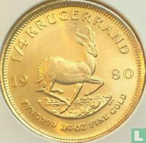 Afrique du Sud ¼ krugerrand 1980