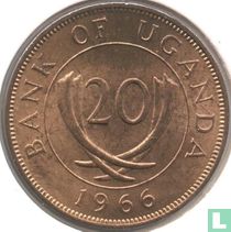 Uganda 20 cent 1966