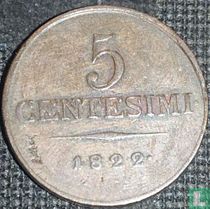 Lombardo-Venetien 5 Centesimi 1822 (V)