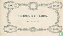 Schoolgeld 1000 Gulden 1860  