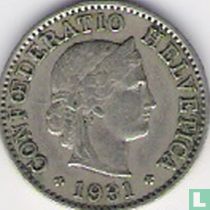 Switzerland 5 rappen 1931