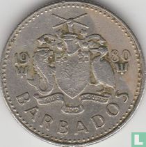 Barbade 10 cents 1980 (sans FM)
