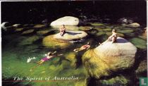 Werbekarte QANTAS - The Spirit of Australia (Mossman Gorge, QLD)