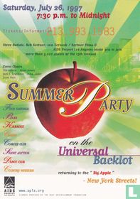 Summer party on the Universal backlot 