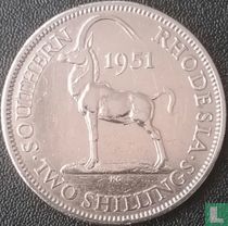 Southern Rhodesia 2 shillings 1951