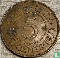 Seychelles 5 cents 1971