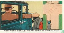 Motorist's signals: I am going to turn right