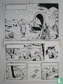 Studio Vandersteen - Bessy - Première page originale (p.1) - Les chiens d'avalanche - Gefahr im dal der Puma-Felsen - (1969)