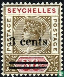 Queen Victoria - overprint