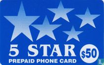 5 star prepaid phone card