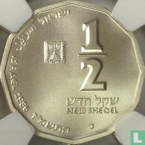 Israël ½ nouveau sheqel 1986 (JE5747) "Akko"