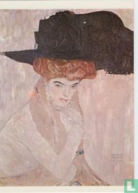 Dame mit schwarzem Federhut, 1910