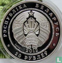 Belarus 20 rubles 2012 (PROOF) "European bison"