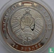 Belarus 20 rubles 2011 (PROOF) "Hedgehog"