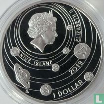 Niue 1 dollar 2019 (PROOF) "Solar system - Moon"