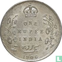 Brits-Indië 1 rupee 1906 (Calcutta)