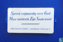 Deurpost bord "Bond tegen het vloeken"