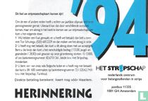 Herinnering Stripmaatschapkaart 1994