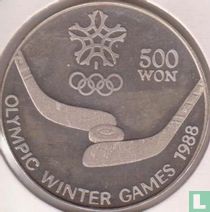 Nordkorea 500 Won 1988 (PP) "Winter Olympics in Calgary"