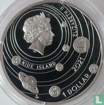 Niue 1 dollar 2021 (PROOF) "Solar system - Uranus"