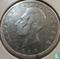 Équateur ½ sucre 1884