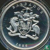 Barbados 25 dollar 1986 (PROOF) "Commonwealth Games in Edinburgh"