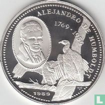 Cuba 5 pesos 1989 (PROOF) "220th anniversary Birth of Alexander von Humboldt"