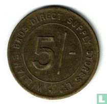 Verenigd Koninkrijk 5 shillings - Williams Bros. Direct Supply Stores Ltd
