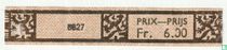 5827 - Prix-Prijs Fr 6.00