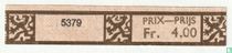 5379 - Prix-Prijs Fr.4.00