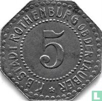 Rothembourg sur la Tauber 5 pfennig (fer)