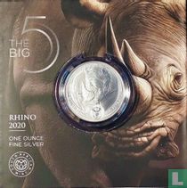 Afrique du Sud 5 rand 2020 (folder) "Rhinoceros"