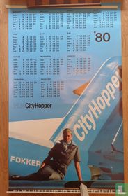 Various posters calendar NLM Cityhopper Fokker F27 F28