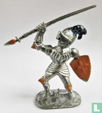 Visant chevalier avec lance