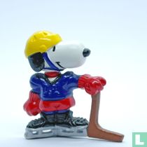 Snoopy as a hockey player USA