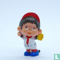 Monchhichi Baseball (gelber Handschuh)