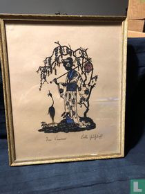 Art Deco silhouet-knipsel