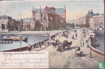 Amsterdam,  Amstelbrug met Willebrorduskerk.