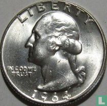 États-Unis ¼ dollar 1964 (D)