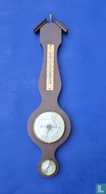 Barometer bestoken eikenhout