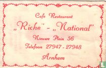 Café Restaurant "Riche"  "National"