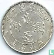 Kwangtung 20 cents 1921 (année 10)