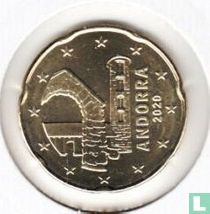 Andorra 20 cent 2020