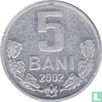 Moldavie 5 bani 2002