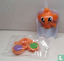 Paint puppet with brush (orange)