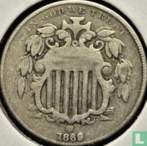 États-Unis 5 cents 1869