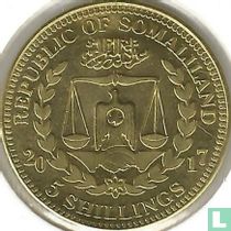 Somaliland 5 Shilling 2017 "Cercocebus atys"