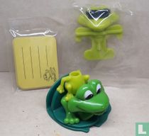 Frog with post it
